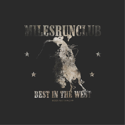 BEST IN THE WEST TEE - FADED BLACK