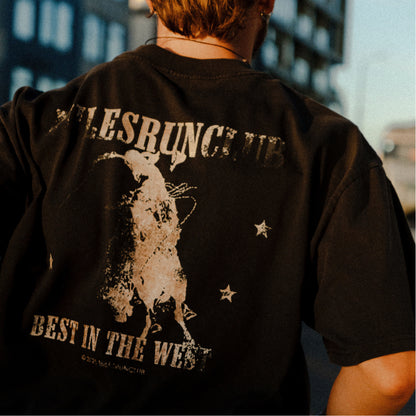 BEST IN THE WEST TEE - FADED BLACK