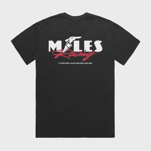 RACING TEE - FADED BLACK