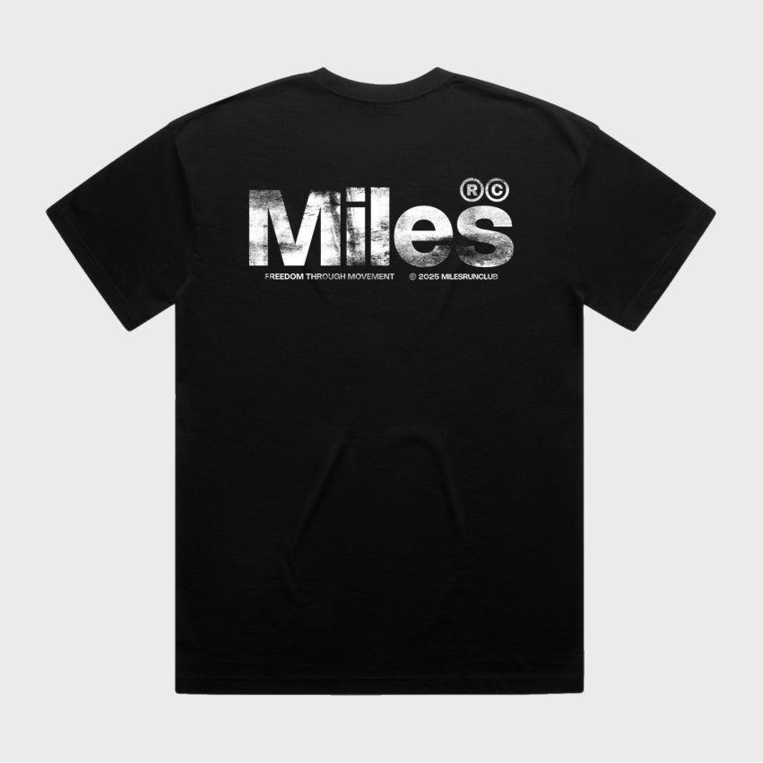 AGED TRADEMARK OVERSIZED TEE - BLACK