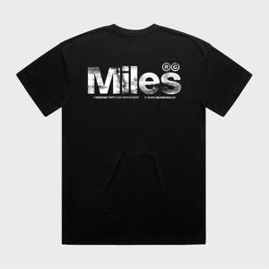 AGED TRADEMARK OVERSIZED TEE - BLACK